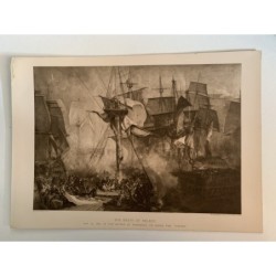 La mort de Nelson, d'après J.M.W. Turner - Gravure ancienne
