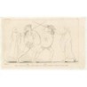 Iliade. Taltibic et Hydeo suspendent le combat entre Hector et Ajax. Gravure de Pi y Margall d'après un dessin de Flaxman.