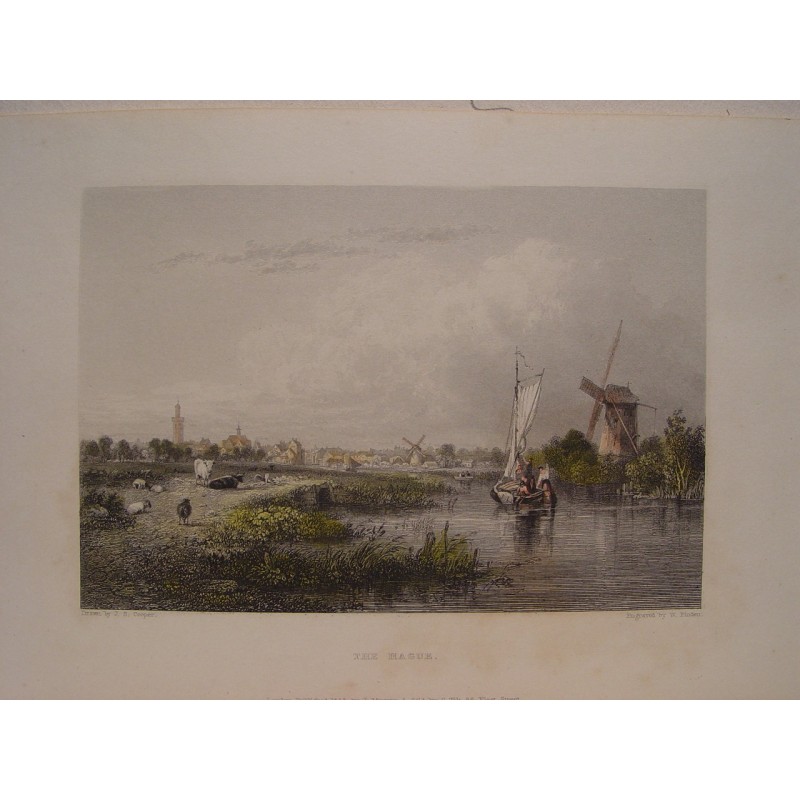 L'Aia, Paesi Bassi - Stampa antica c. 1833