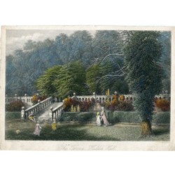 England. The Terrace Haddon Hall, engraved by J. Godfrey after a work by J. Chase