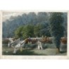 England. The Terrace Haddon Hall, engraved by J. Godfrey after a work by J. Chase