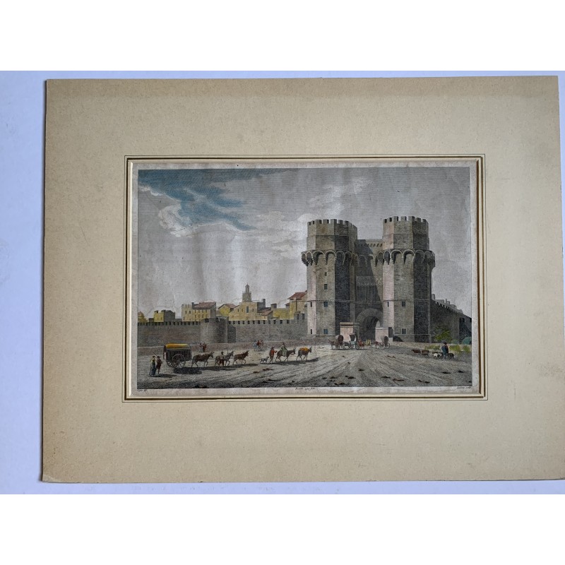 Torri di Quart, Valencia - Stampa antica 1810 - Alexandre Laborde.