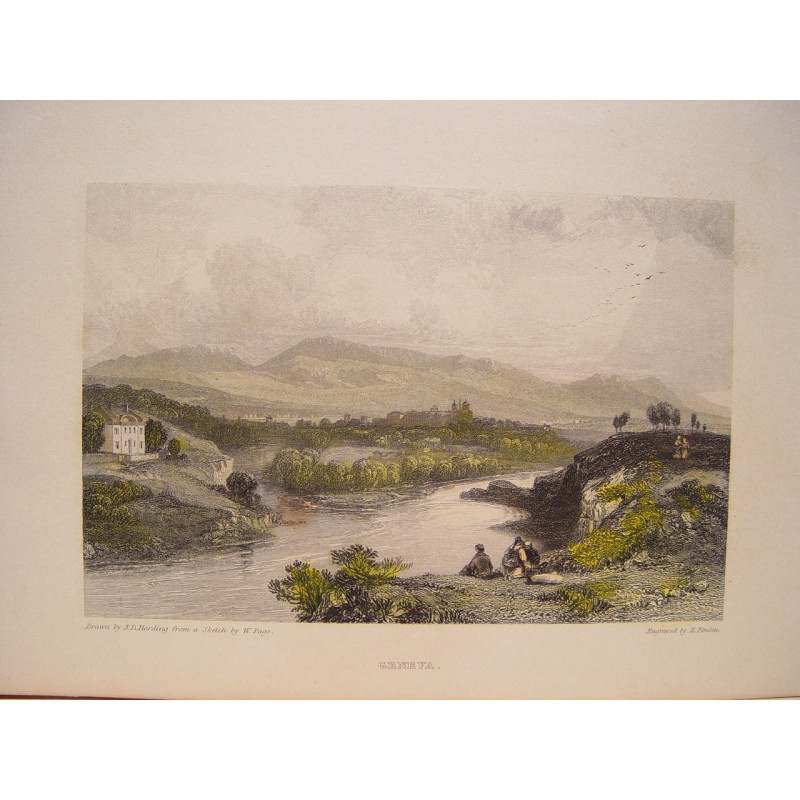 Geneva, Switzerland - Antique engraving