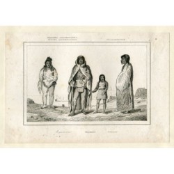Régions polaires. Esquimaux. Gravure dirigée par Lemercier.