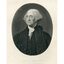 George Washington, erster Präsident – nach Gilber Stuart – antiker Druck