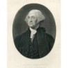 George Washington grabado 1857 de una pintura de Gilbert Stuart