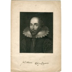 Porträt von William Shakespeare (Kupferstich)