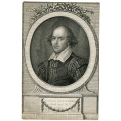Engraving portrait of Shakespeare.