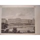 Hotel des Monnaies-París. Original antique steel engraving. 1820.