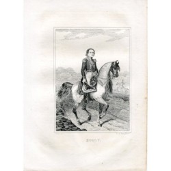 Soult, französischer General und Politiker. Lithographie von Perez y Donón.