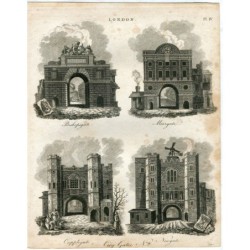 London City Gates engraved by William Pars
