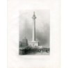 Washingtons Denkmal Baltimore. Kupferstich von D. Thompson nach einem Werk von WH Bartlett