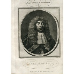 Portrait of John Maitland, Duke of L. Auderdale, engraved by John Goldar in 1784 after a work by Peter Lely