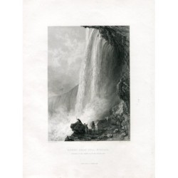 Niagara Falls engraved by R. Sands from a work by T. Allom.