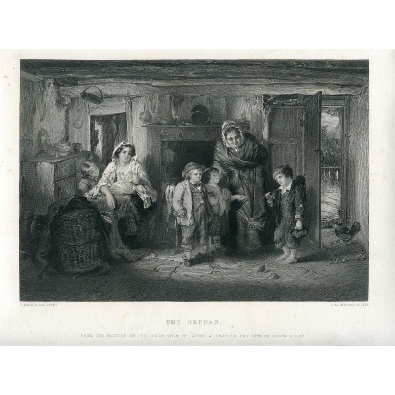 The Orphan engraved by P. Lightfoot from a play by T. Faed