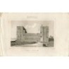 Angleterre. Warwickshire. Château de Kenilworth, gravé en 1842 par Lemaitre et dessiné par Gaucherel.