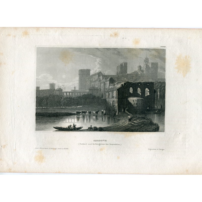 Espagne. Cordoue. Gravure de Verleger au XIXe siècle.