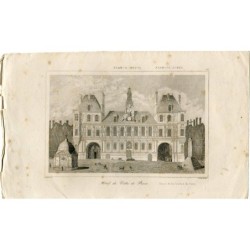 Hotel Ville de Paris engraved by Lemaitre after a drawing by Gaucherel.