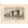 France. Château du Roi René à Tarascon, gravé par Lemaitre d'après un dessin d'E. Breton.