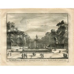 Aranjuez. Harpy Fountain in the Gardens of Aranjuez. Engraving by Vander Aa. 1715