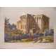 Francia. «Eglise de Royat» Grabado por Agustín Francois Lemaitre (París,1797-1870)