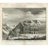 Granada. Palace of the Cretan Kings in Granada. Engraving by Vander Aa. 1715