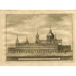 Madrid. Vue du monastère et des appartements du roi. Gravure de Vander Aa. 1715.