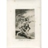 Goya etching. The Caprices, the Fifth Edition (1881-1886). Plate 65 'Where is mom going?'.