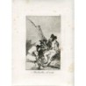 Grabado Goya (etching). Capricho n 11. 5 edición 1881- 1886. Calcografia Nacional.