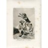 Goya etching. The Caprices, the Fifth Edition (1881-1886). Plate 67 'Wait till you've been anointed'.