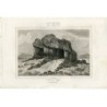The Hebrides, Staffa island (Wales) - Antique print