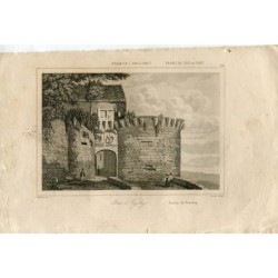 France. Porte de Vézelay. Gravure de Lemaitre.