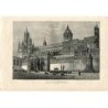 Italie. Sicile. Lithographie de la cathédrale de Palerme