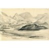 Scotland. Highlands. Ballachulish. Antique 19th-century drawing, titled below.