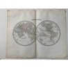 Map.Mappe Monde. Grabado por Ambroise Tardieu revisado y corregido por A. Vuillemin..