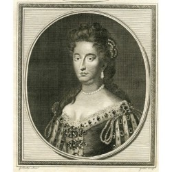 Königin Maria II. von England - Gravur von 1785