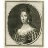 Queen Mary II Of England - 1785 engraving