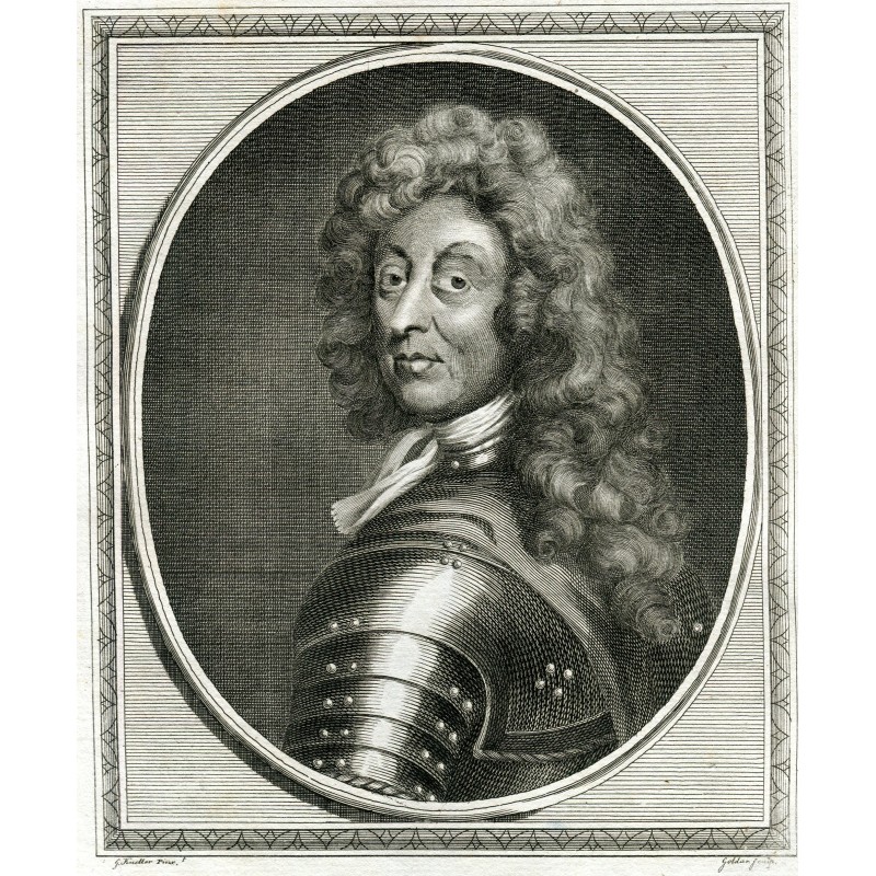 Friedrich Hermann von Schönberg, primo duca di Schomberg, primo conte di Mertola - incisione del 1785