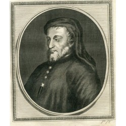 Geoffrey Chaucer - gravure de 1785