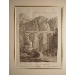 España. Valencia. «Detalles pintorescos del acueducto de Chelva» Alexandre Laborde (1810-11)