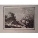 Vista de los Apeninos, a partir de obra de Metz. Grabado por Heath (hacia 1820)