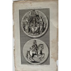 The Great Seal of King George I engraved by Goldar and published in 1786