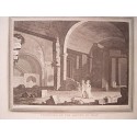 Catacombes d'Arunth en Italie, d'après les travaux de Metz. Gravure de Heath (vers 1820)