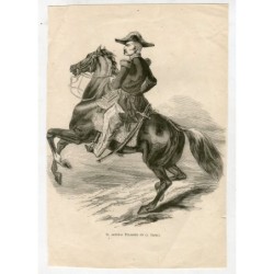 Maréchal Pélissier, duc de Malakoff, en Crimée - Gravure du XIXe siècle