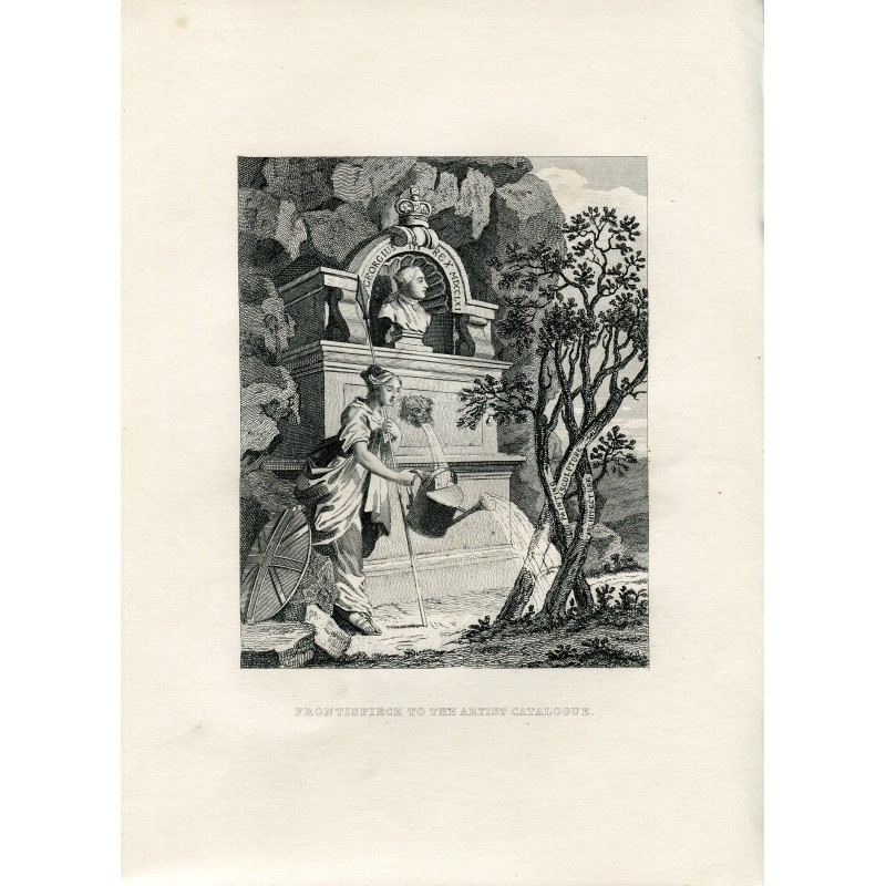 Frontispiz zum Künstlerkatalog der Gesamtwerke von W. Hogarth, 1890