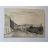Newbiggin-by-the-Sea and St Bartholomew's Church - 1861 drawing