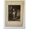 Nicolaes Maes. Le serviteur oisif – Gravure du XIXe siècle par Charles Oliver Murray