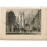 London. St. Olave Jewry, Altes Judentum, gestochen von W. Walkins.