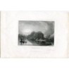 Scotland. Dunbarton Castle, engraved by E. Finden after a drawing by David Roberts.