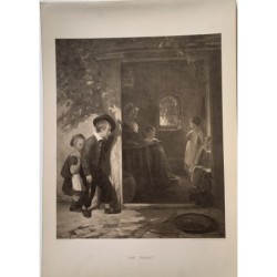 The Truant or Late at School - Heliogravure by W.B.jobson - After a drawing of Thomas Webster